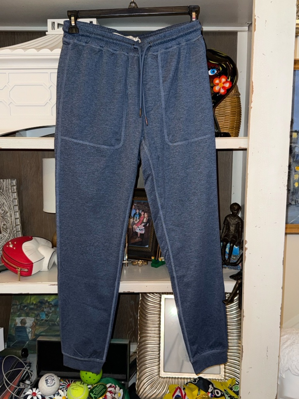 Criquet mens heather blue sweatpants Small S  nwt